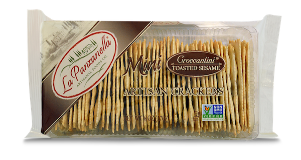 La Panzanella Toasted Sesame Mini Croccantini Packaging
