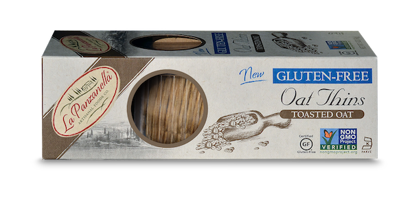 La Panzanella Gluten Freen Toasted Oat Oat Thins Packaging