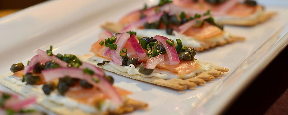 Smoked Salmon Tartines With Fried Capers with La Panzanella Croccantini crackers