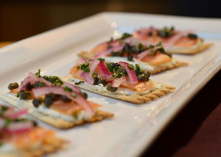 Smoked Salmon Tartines With Fried Capers with La Panzanella Croccantini crackers