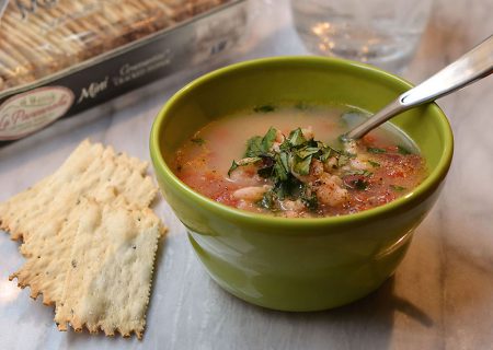 Mexican Shrimp Stew with La Panzanella Croccantini crackers